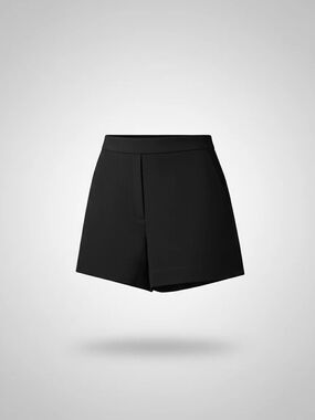 Babaton Black High-Waist Tailored Shorts